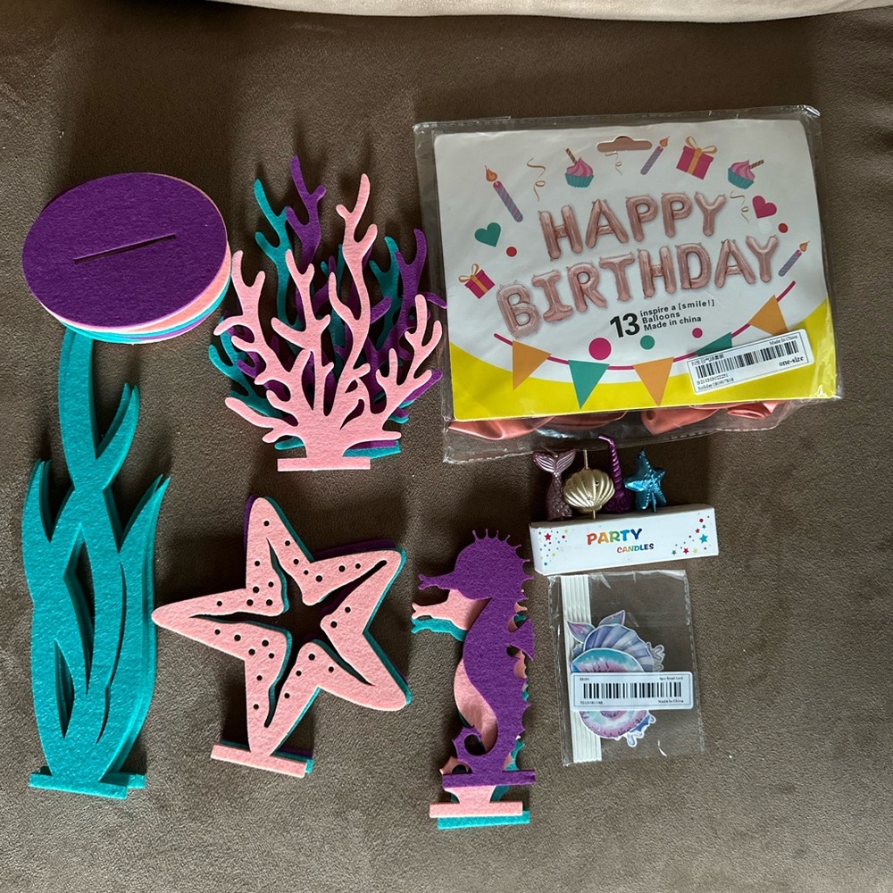 Ocean Theme Birthday Decoration Set